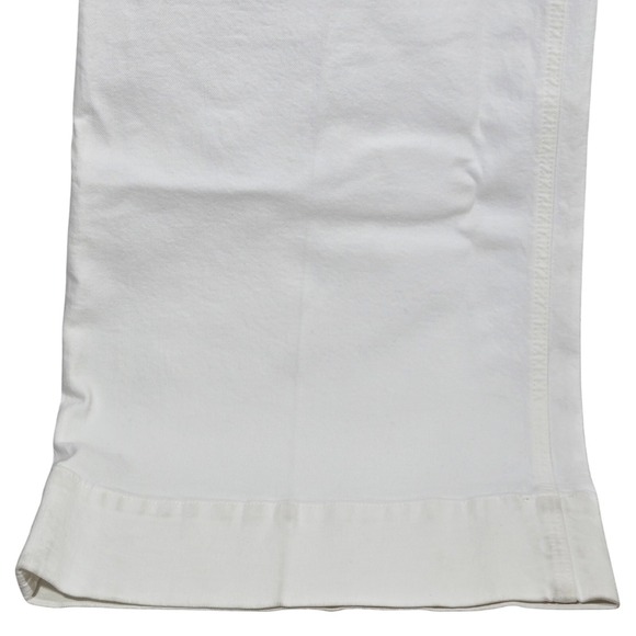 J Crew Wide Leg Trouser Jeans White Denim High Rise BM338 Size 31 NEW - Picture 12 of 13